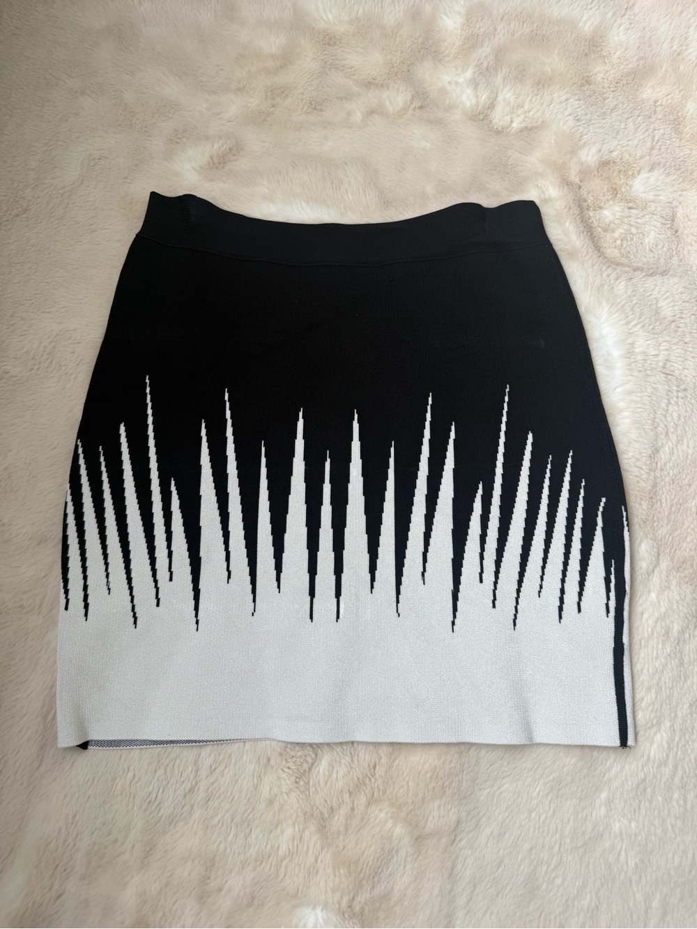 Marciano Bandage Skirt - Black and White